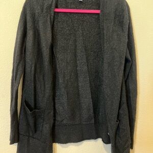 American Eagle Outfitters Black Cardigan Sweater Soft Knit